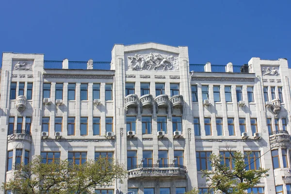 Κίεβο Ουκρανία Αυγούστου 2018 Όμορφο Παλιό Κτίριο Στην Οδό Khreshchatyk — Φωτογραφία Αρχείου