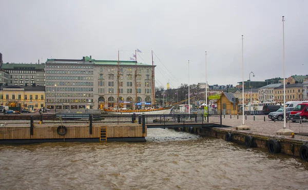 Helsingfors Finland Januari 2018 Panorama Över Piren Gamla Stan Helsingfors — Stockfoto