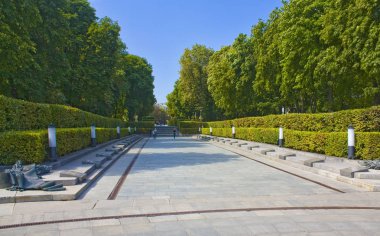 Kiev, Ukrayna - 4 Eylül 2018: Park ebedi zafer, Kyiv