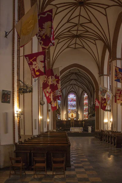 Varsóvia Polônia Fevereiro 2018 Interior Ricamente Decorado Catedral São João — Fotografia de Stock