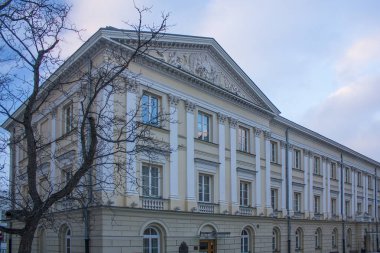 Warsaw, Polonya - 24 Şubat 2018: Varşova Üniversitesi, eğitim binaları