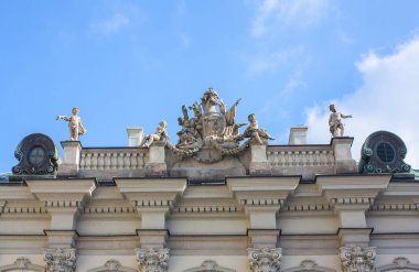 Varşova, Polonya - 24 Şubat 2018: Bakır çatı Sarayı (Pod Blacha Sarayı) - Devlet Müzesi ve Sergi Salonu, Varşova, Polonya eski kentte