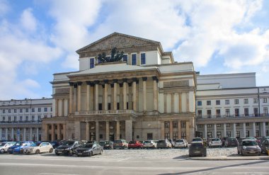 Varşova, Polonya - 24 Şubat 2018: Polonya Ulusal Opera Varşova