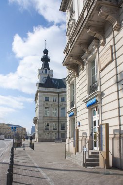 Varşova, Polonya - 24 Şubat 2018: Jablonowski Palace, Varşova, Polonya