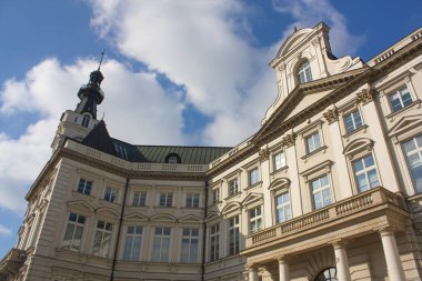 Varşova, Polonya - 24 Şubat 2018: Jablonowski Palace, Varşova, Polonya