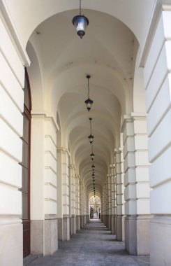 Warsaw, Polonya - 24 Şubat 2018: Varşova Bilim Akademisi'nde parçası 