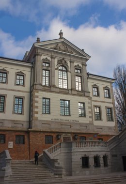 Warsaw, Polonya - 24 Şubat 2018: Varşova, Polonya, Frederic Chopin Müzesi (Ostrogski Sarayı)