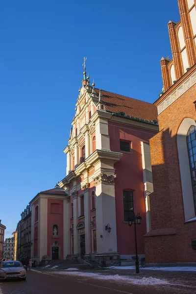 Jesuit Church Otherwise Church Gracious Mother God Old Town Warsaw — Stock Photo, Image