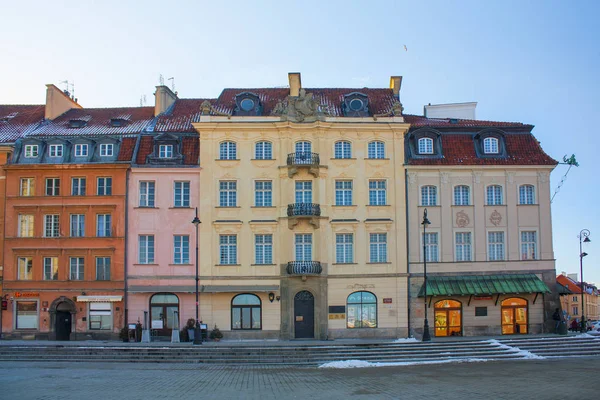 Warszawa Polen Februari 2018 Krakowskie Przedmiescie Street Förort Mest Vackra — Stockfoto