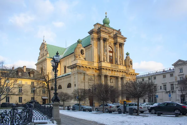 Варшава Лютого 2018 Церква Святого Йосипа Visitationists Варшаві — стокове фото