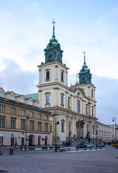 Varsó Lengyelország 2018 Február Szent Kereszt Templom Varsó Lengyelország — Stock Fotó