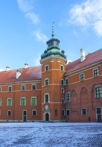 Varsovia Polonia Febrero 2018 Patio Del Castillo Real Casco Antiguo — Foto de Stock