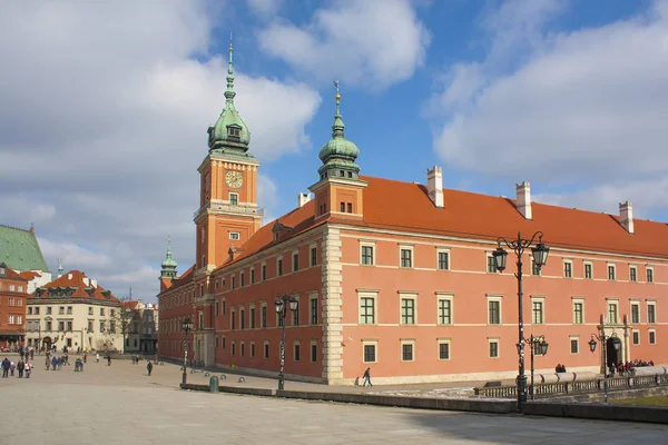 Βαρσοβία Πολωνία Φεβρουαρίου 2018 Βασιλικό Κάστρο Στην Παλιά Πόλη Της — Φωτογραφία Αρχείου