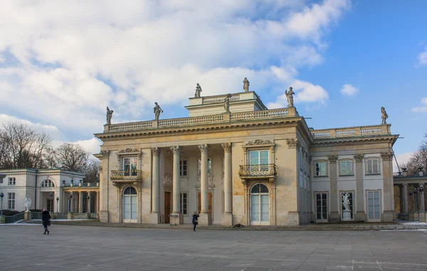 Warschau Polen Februar 2018 Königspalast Palast Wasser Lazienki Park Winter — Stockfoto