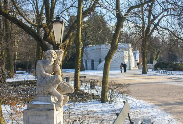 Varsovia Polonia Febrero 2018 Escultura Del Palacio Real Palacio Del — Foto de Stock