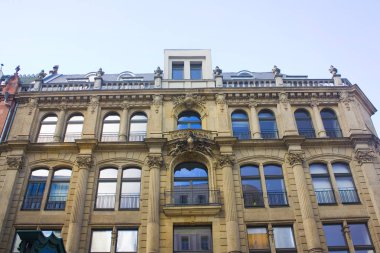 Berlin, Almanya - 26 Eylül 2018: Eski kasaba Berlin eski binalar