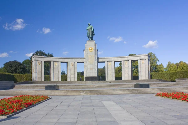 Berlim Alemanha Setembro 2018 Memorial Guerra Soviética Tiergarten Berlim — Fotografia de Stock