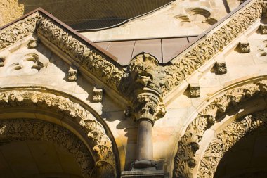 Berlin, Almanya - 25 Eylül 2018: Parça, Memorial Kilisesi, Kaiser Wilhelm Berlin'de bir kubbe olmadan