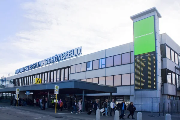 Берлин Германия Сентября 2018 Года Вход Международный Аэропорт Шенефельд Второй — стоковое фото