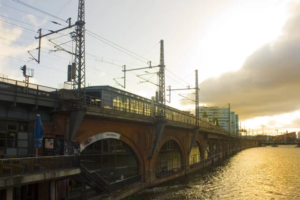 Berlin Deutschland September 2018 Berliner Untergrundbrücke — Stockfoto