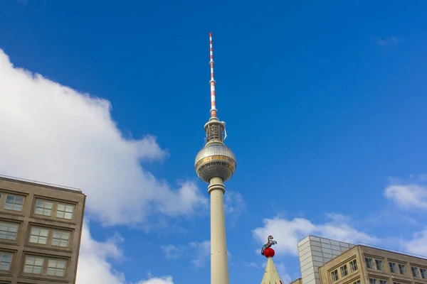 Berlim Alemanha Setembro 2018 Torre Televisão Fersehturm Berlim — Fotografia de Stock