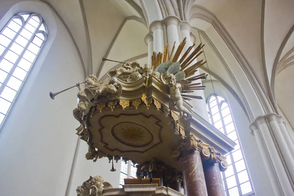 Βερολίνο Γερμανία Σεπτεμβρίου 2018 Εσωτερικό Της Εκκλησία Της Αγίας Μαρίας — Φωτογραφία Αρχείου