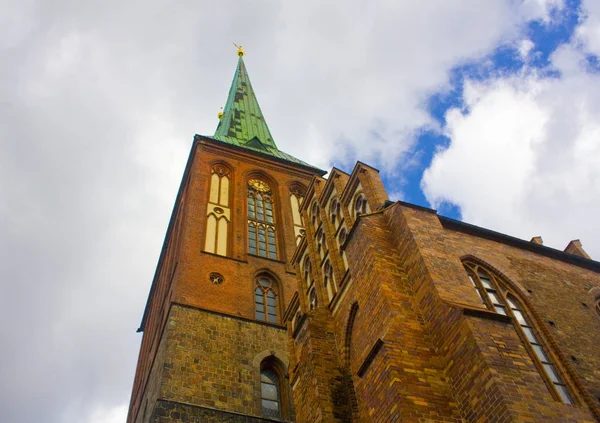 Berlin Duitsland September 2018 Sint Nicolaas Kerk Nikolaikirche Berlijn — Stockfoto