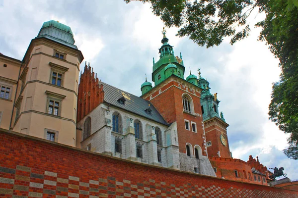 Katedrális Wawel Kastély Krakkó Lengyelország — Stock Fotó