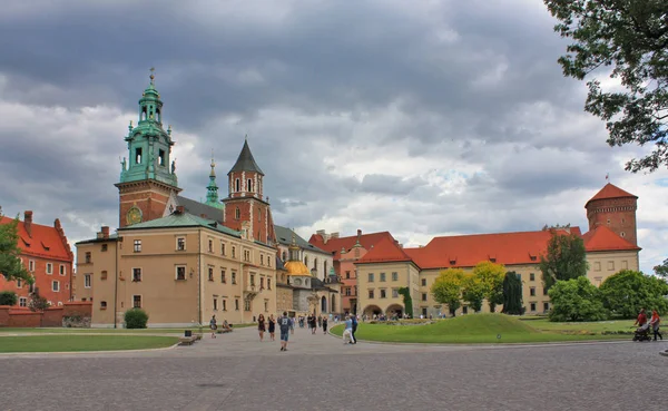 Katedrális Wawel Kastély Krakkó Lengyelország — Stock Fotó