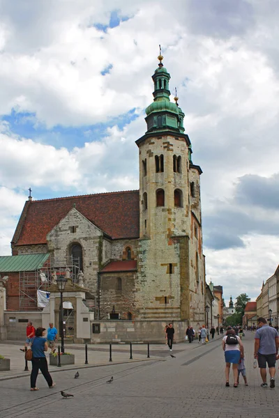 Κρακοβία Πολωνία Ιούνιος 2016 Εκκλησία Του Αγίου Ανδρέα Στην Κρακοβία — Φωτογραφία Αρχείου