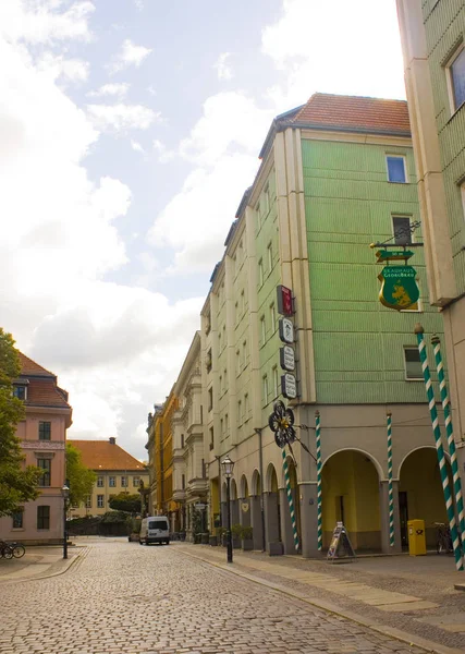 Berlín Alemania Septiembre 2018 Arquitectura Barrio Nikolai Nikolaiviertel Berlín —  Fotos de Stock