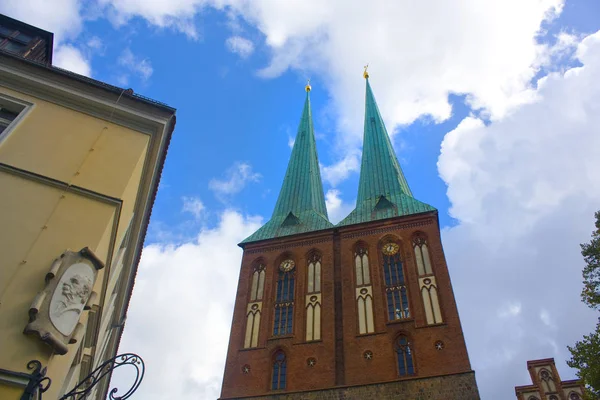 Berlín Alemania Septiembre 2018 Iglesia San Nicolás Nikolaikirche Berlín — Foto de Stock