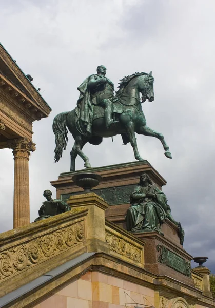 Берлін Німеччина Вересня 2018 Кінного Статуя Фрідріх Вільгельм Перед Alte — стокове фото