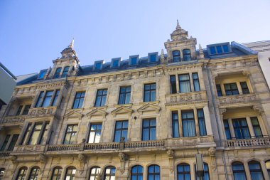 Berlin, Almanya - 26 Eylül 2018: Eski kasaba Berlin eski binalar