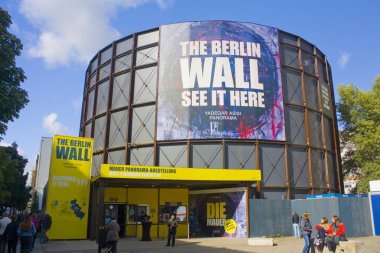 BERLIN, GERMANY - September 25, 2018: Museum THE WALL - Asisi Panorama Berlin near Checkpoint Charlie in Berlin clipart
