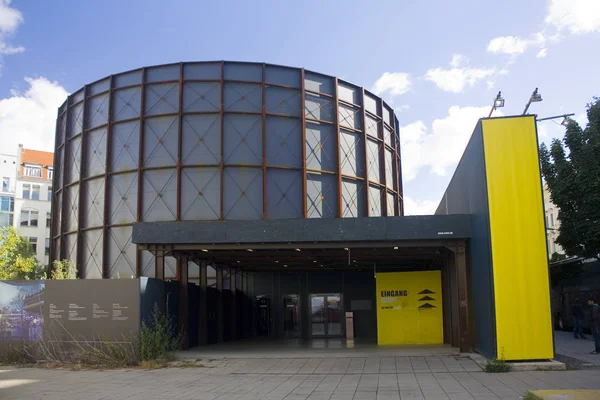 Berlín Alemania Septiembre 2018 Museum Wall Asisi Panorama Berlin Checkpoint — Foto de Stock