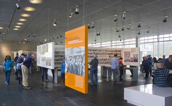Berlín Alemania Septiembre 2018 Interior Del Museo Histórico Topografía Del — Foto de Stock