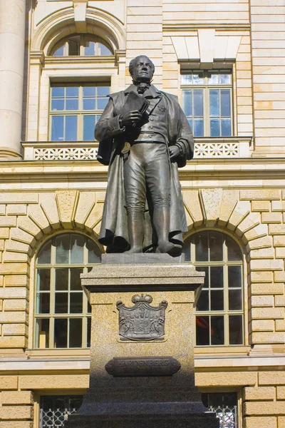 Berlín Alemania Septiembre 2018 Estatua Agosto Fuerst Von Hardenberg Frente — Foto de Stock