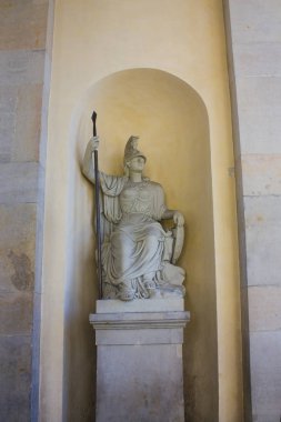 Berlin, Almanya - 25 Eylül 2018: Parçası Brandenburg Kapısı Berlin