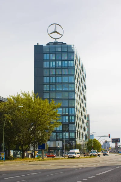 Βερολίνο Γερμανία Σεπτεμβρίου 2018 Mercedes Benz Έδρα Κτίριο Στο Βερολίνο — Φωτογραφία Αρχείου