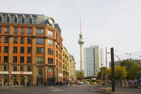 Berlim Alemanha Setembro 2018 Cityscape Com Torre Berlim — Fotografia de Stock