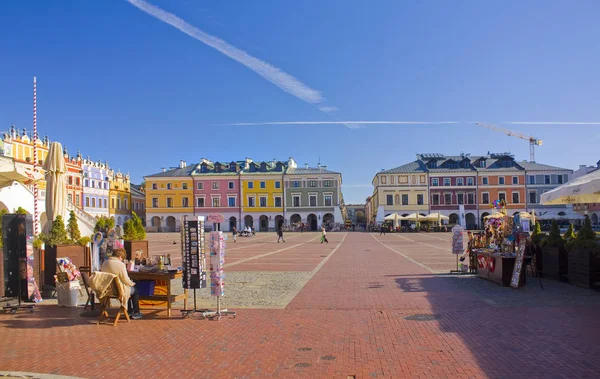 Zamosc Polen Oktober 2018 Gebouw Zout Marktplein Rynek Giolli Oude — Stockfoto