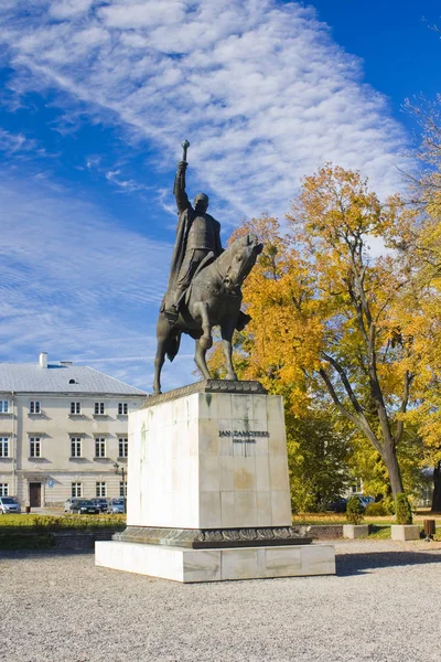 Zamosc Polen Oktober 2018 Monument Voor Jan Zamoyski Voor Het — Stockfoto
