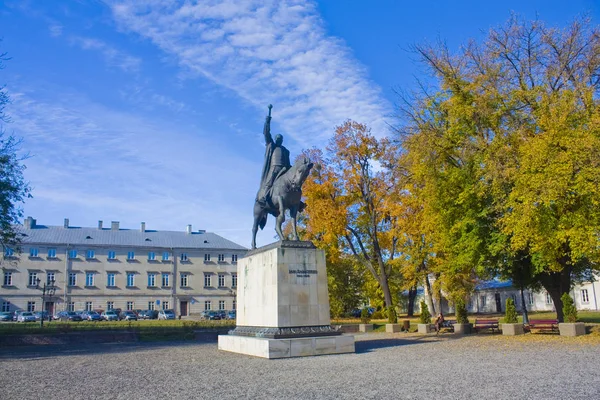 Zamość Lengyelország Október 2018 Jan Zamoyski Előtt Zamoyski Palota Zamosc — Stock Fotó