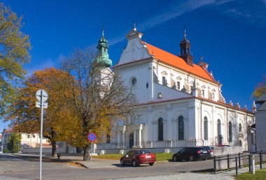 Zamosc, Polonya - 16 Ekim 2018: Diriliş ve St. Thomas Zamosc Havari katedral