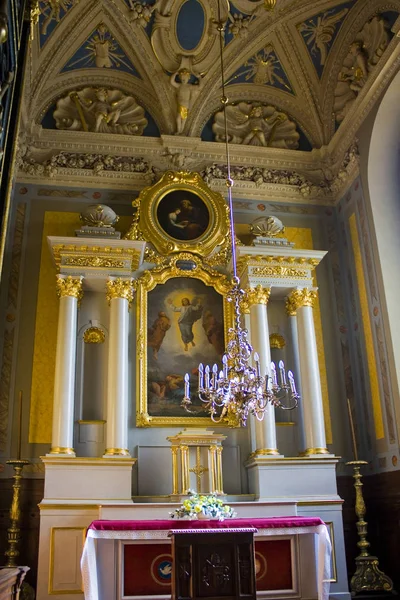 Zamosc Polsko Října 2018 Interiér Chrámu Vzkříšení Svatého Tomáše Apoštola — Stock fotografie