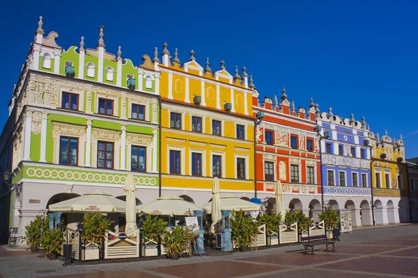 Zamosc Poland October 2018 Richly Decorated Houses Armenian Merchants Zamosc — Stock Photo, Image