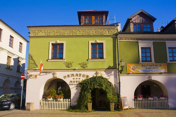 Zamosc Polen Oktober 2018 Byggnaden Salt Marknadstorget Rynek Solny Gamla — Stockfoto