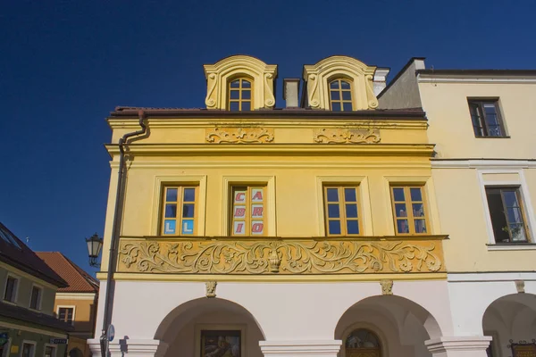 Zamosc Polonia Ottobre 2018 Costruzione Nella Piazza Del Mercato Del — Foto Stock