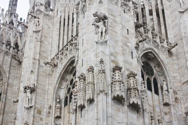 Italia Milán Noviembre 2018 Fragmento Catedral Milán Duomo Milano Milán — Foto de Stock